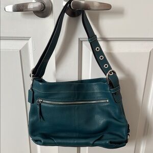 Coach Teal Leather Women's Bag